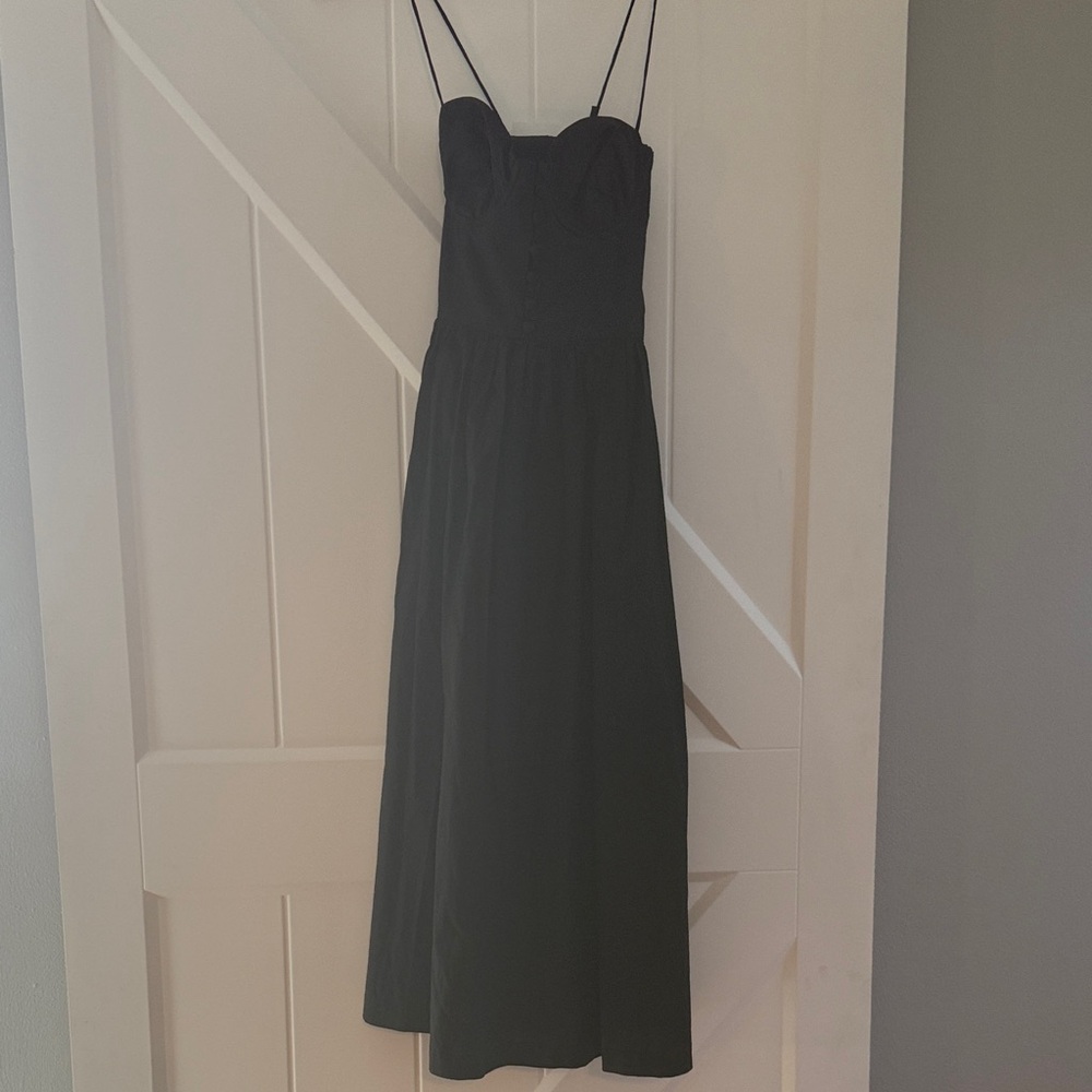 Elegant Black Spaghetti Strap Dress